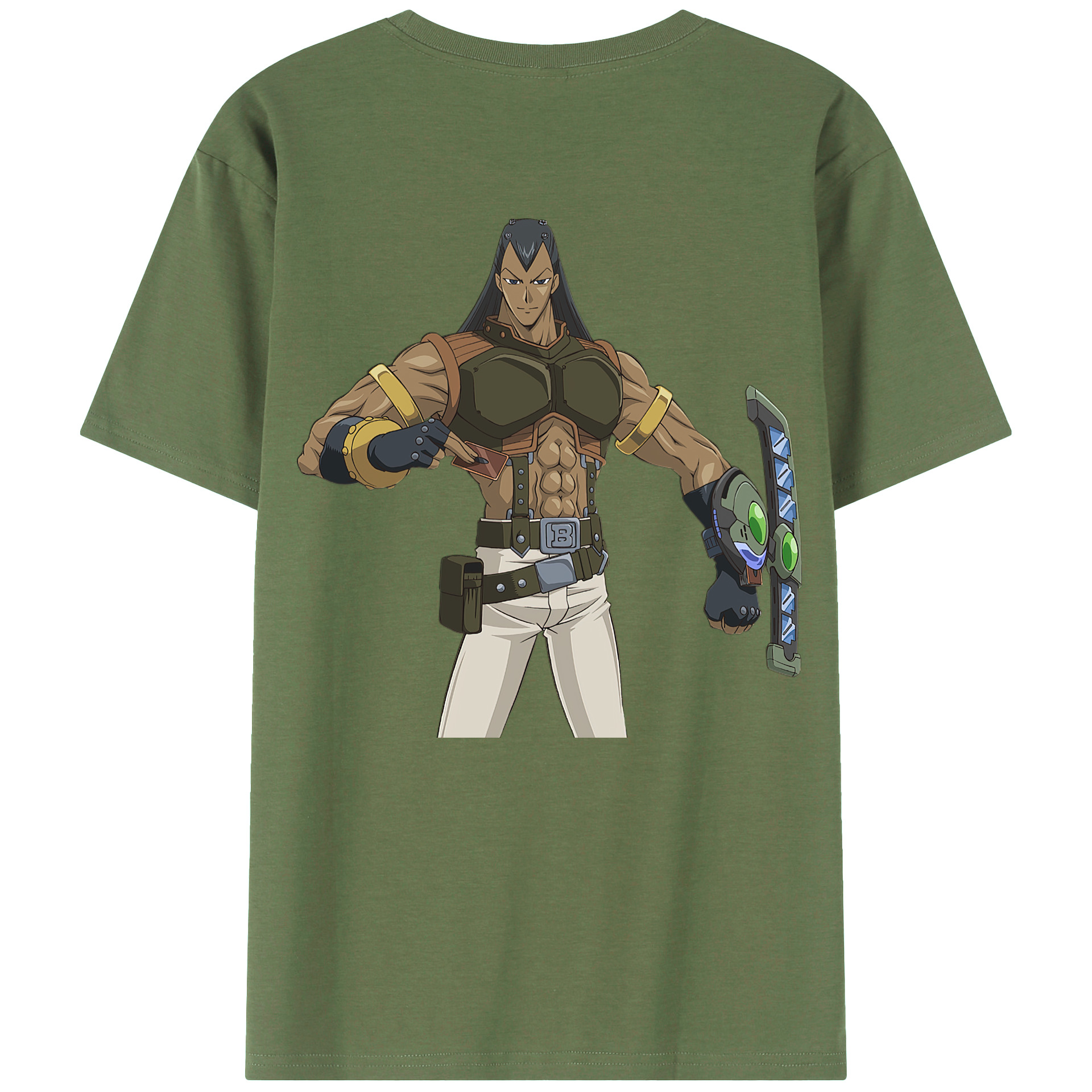 （画像用） 遊☆戯☆王 Yu-Gi-Oh! 綿100％ メンズ半袖Tシャツ（バックプリント） 通気性